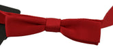 Dolce & Gabbana Red 100% Silk Slim Adjustable Neck Papillon Bow Tie -  Neckties, Men -  Dolce & Gabbana.